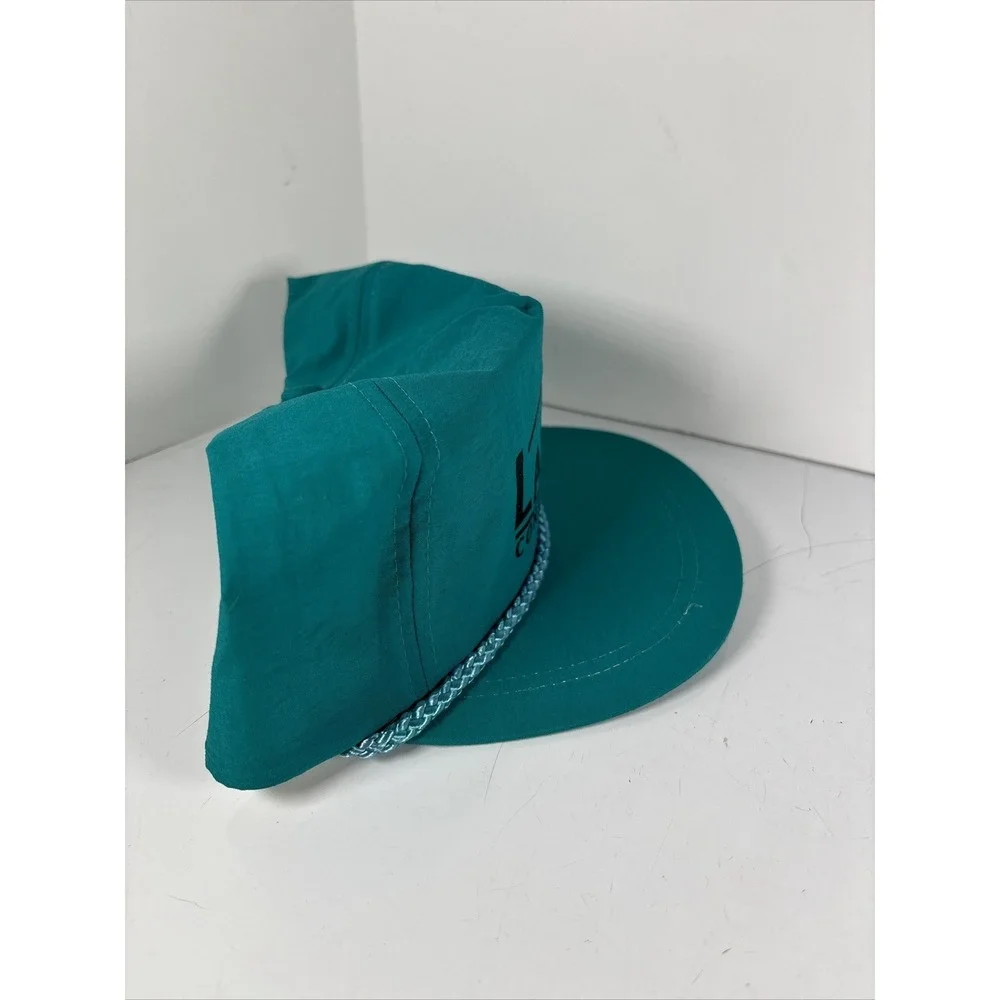Lancia Construction Workwear Snapback Rope Hat Vintage‎ Advertising Neon Nylon